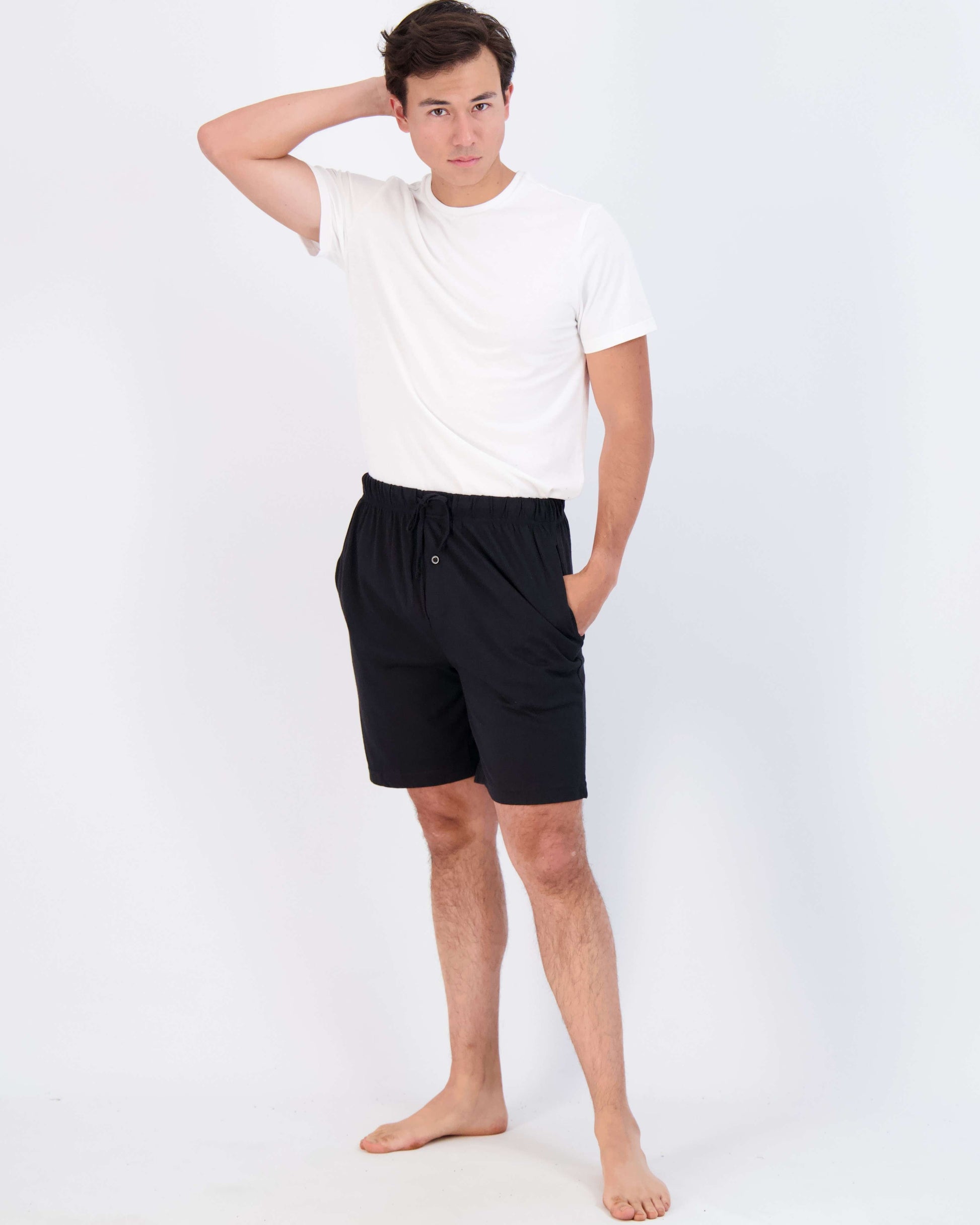 3 Pack:Mens Cotton Ultra-Soft Knit Sleep Pajama Shorts & Lounge Wear (Available in Big & Tall)