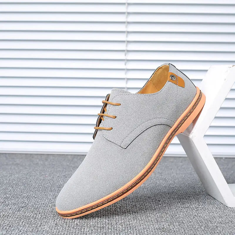 Top Quality Brown Oxford Shoes Men Derby Loafers Big Size 48 Casual Mens Shoes Business Man Sneakers Yellow Dress Shoes Fashion