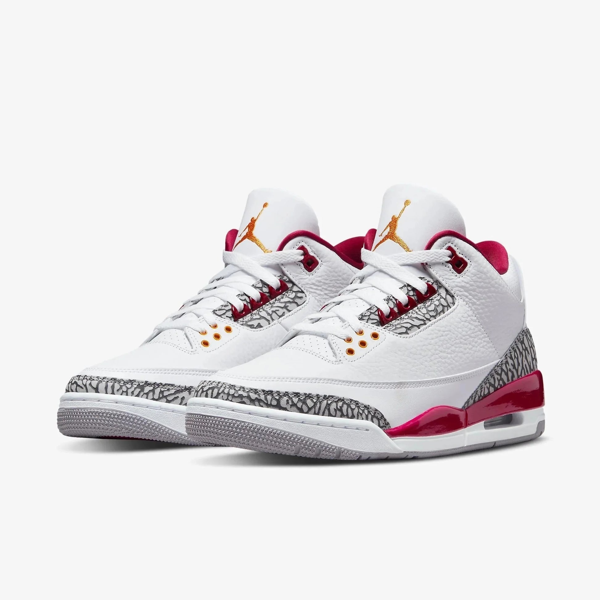 Men'S Jordan 3 Retro "Cardinal Red" White/Light Curry-Cardinal Red (CT8532 126) - 13